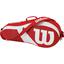 Wilson Match III 3 Pack Bag - Red - thumbnail image 1