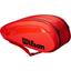 Wilson Federer DNA 12 Racket Bag - Red - thumbnail image 1