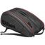 Wilson Federer DNA 12 Racket Bag - Black/Red - thumbnail image 2