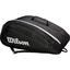 Wilson Federer Team 12 Racket Bag - Black/White - thumbnail image 2