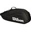 Wilson Federer Team 3 Racket Bag - Black/White - thumbnail image 1