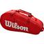 Wilson Super Tour 6 Racket Bag - Red - thumbnail image 2