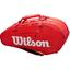 Wilson Super Tour 9 Racket Bag - Red - thumbnail image 1