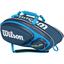 Wilson Tour V 9 Pack Bag - Blue - thumbnail image 2