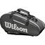 Wilson Super Tour 9 Racket Bag - Black/Grey - thumbnail image 2