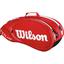 Wilson Tour Moulded 2.0 6 Pack Bag - Red - thumbnail image 1