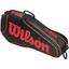Wilson Burn Team Triple 3 Pack Bag - Black/Orange - thumbnail image 2