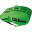 Wilson Team III 12 Racket Bag - Green/Black - thumbnail image 1