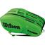 Wilson Team III 12 Racket Bag - Green/Black - thumbnail image 2