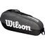 Wilson Team 3 Racket Bag - Grey - thumbnail image 2