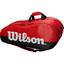 Wilson Team 15 Racket Bag - Black/Red - thumbnail image 1