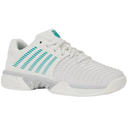K-Swiss Womens Express Light 3 Tennis Shoes - Blanc De Blanc/Baltic/Glacier Grey - thumbnail image 6