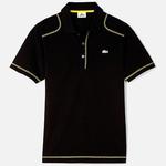 Lacoste Mens Casual Sport Plain Polo - Black/Primula  - thumbnail image 1