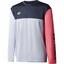 Yonex Mens YLST123EX Long Sleeve T-Shirt - Gun Metal/Cerise - thumbnail image 1