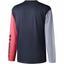 Yonex Mens YLST123EX Long Sleeve T-Shirt - Gun Metal/Cerise - thumbnail image 2