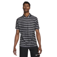 Nike Mens Dri-FIT Summer Striped Tennis Polo - Black/White