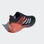 Adidas Mens Adizero Ubersonic 2.0 Tennis Shoes - Navy Blue/Red - thumbnail image 3