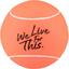 Babolat Jumbo 'We Live For This' French Open Tennis Ball - Orange - thumbnail image 1