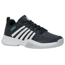 K-Swiss Mens Court Express 2 Carpet Tennis Shoes - Carbon/White/Baltic - thumbnail image 6