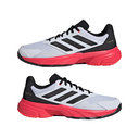 Adidas Mens Courtjam Control 3 Tennis Shoes - Cloud White/Core Black/Lucid Red - thumbnail image 5