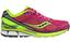 Saucony Womens Triumph 10 Running Shoes - Pink/Citron - thumbnail image 1