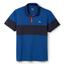 Lacoste Sport Mens Striped Polo - Monaco Blue/Navy - thumbnail image 1