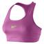 Nike Pro Victory Sports Bra - Club Pink/Lime - thumbnail image 1