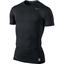 Nike Pro 2.0 Combat Core Short Sleeve Shirt - Black/Cool Grey - thumbnail image 1