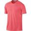 Nike Mens Miler UV Short Sleeve Running Shirt - Hyper Punch/Reflective Silver - thumbnail image 1
