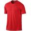 Nike Mens Miler UV Short Sleeve Running Shirt - Light Crimson/Reflective Silver - thumbnail image 1