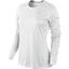 Nike Womens Miler Long Sleeve Running Top - White/Reflective Silver - thumbnail image 1