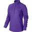 Nike Womens Racer Half-Zip LS Running Top - Hyper Grape/Court Purple - thumbnail image 1