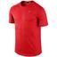 Nike Mens Printed Miler Shirt - Red - thumbnail image 1