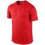 Nike Mens Printed Miler Shirt - Red - thumbnail image 1