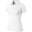 Nike Womens Sphere Short Sleeve Polo - White/Matte Silver - thumbnail image 1
