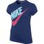Nike Girls Glam Pack Futura Logo T-shirt - Royal Blue - thumbnail image 1