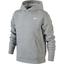 Nike Boys Brushed-Fleece Pullover Hoodie - Grey - thumbnail image 1