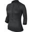 Nike Womens Wool Half Zip 3/4 Sleeve Top - Black Heather/White - thumbnail image 1