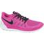 Nike Womens Free 5.0+ Running Shoes - Pink/Black - thumbnail image 1