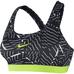 Nike Pro Classic Bra - Black/White/Volt - thumbnail image 1