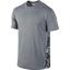 Nike Mens Vapor Dri-FIT Short Sleeve Shirt - Cool Grey/Camo - thumbnail image 1