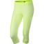 Nike Womens Slam 3/4 Tennis Capri - Volt/Cyber - thumbnail image 1