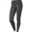 Nike Womens Dri-FIT Epic Run Printed Tights - Black/White - thumbnail image 1