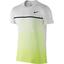 Nike Mens Challenger Printed Crew - White/Volt - thumbnail image 1