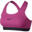 Nike Pro Classic Bra - Vivid Pink/Black - thumbnail image 1
