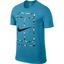 Nike Mens Court Logo Crew - Blue Lagoon - thumbnail image 1