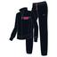 Nike Girls Graphic Block Tracksuit - Black/Vivid Pink - thumbnail image 1