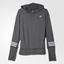 Adidas Womens Response Icon Hoodie - Dark Grey Heather - thumbnail image 1