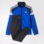 Adidas Boys Tiberio Tracksuit - Blue/Navy - thumbnail image 1