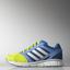 Adidas Kids Hyperfast Running Shoes - Blue/Yellow - thumbnail image 1